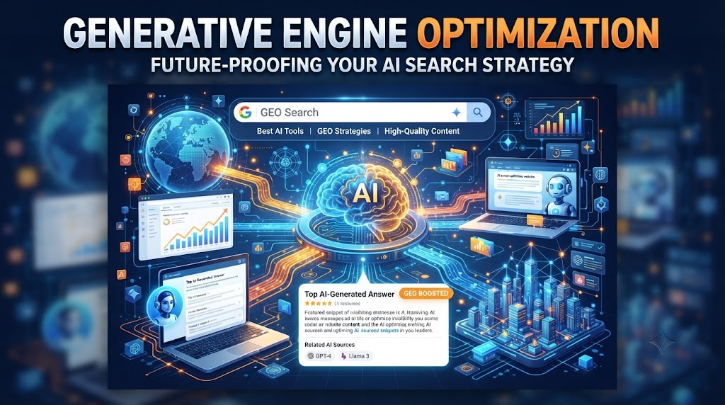 The Complete Guide to Generative Engine Optimization (GEO): How to Make Your Business Visible in ChatGPT, Claude, Gemini & Perplexity AI